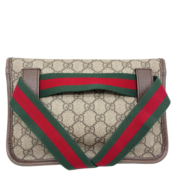 GUCCI Neo Web Vintage GG Monogram Canvas Belt Bag Beige 493930