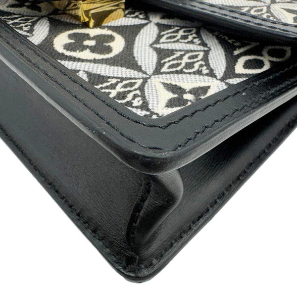 LOUIS VUITTON Dauphine Since 1854 Jacquard Chain Wallet Black