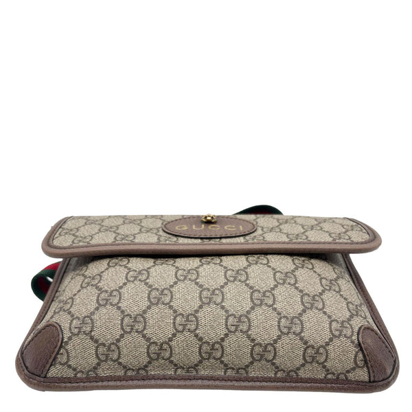 GUCCI Neo Web Vintage GG Monogram Canvas Belt Bag Beige 493930