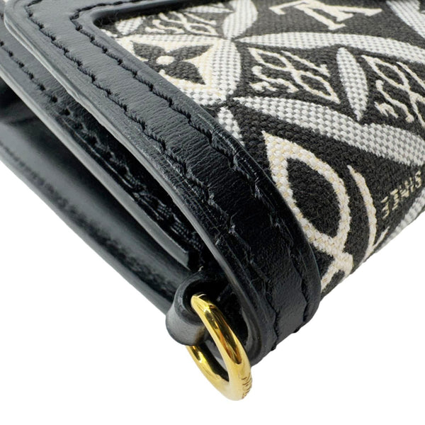 LOUIS VUITTON Dauphine Since 1854 Jacquard Chain Wallet Black