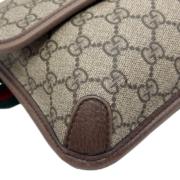 GUCCI Neo Web Vintage GG Monogram Canvas Belt Bag Beige 493930