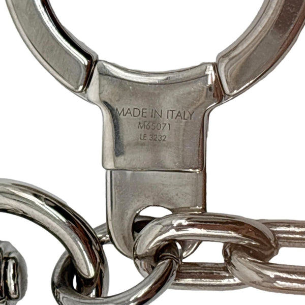 LOUIS VUITTON LV Initiales Key Holder Bag Charm Silver
