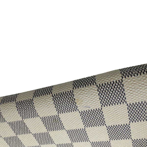 LOUIS VUITTON Damier Azur Zippy Wallet White