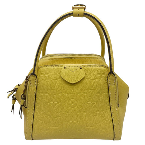 LOUIS VUITTON Marais MM Empreinte Leather Hobo Bag Yellow
