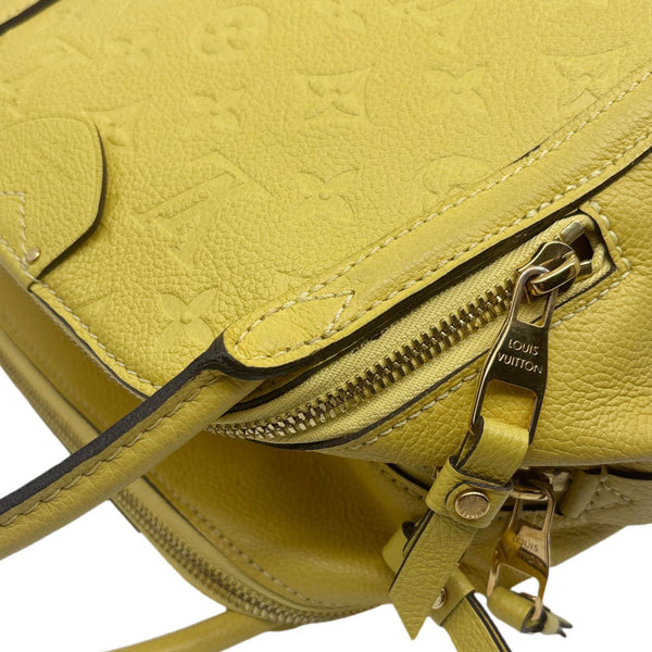 LOUIS VUITTON Marais MM Empreinte Leather Hobo Bag Yellow