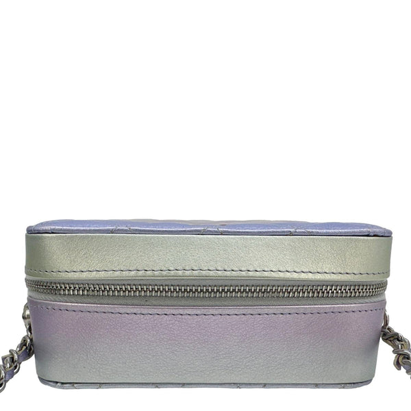 CHANEL Quilted Calfskin Gradient Metallic Leather Camera Bag Multicolor