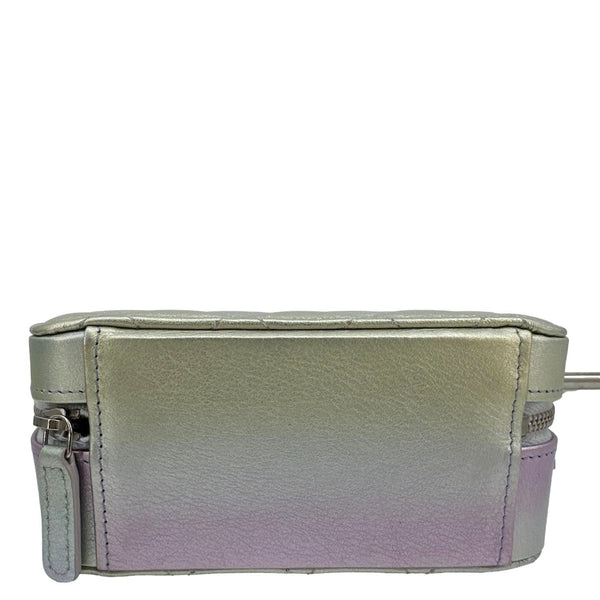 CHANEL Quilted Calfskin Gradient Metallic Leather Camera Bag Multicolor