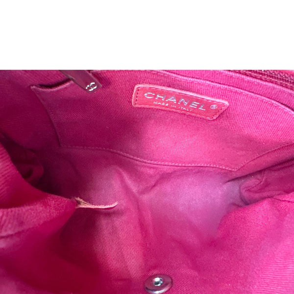 Chanel CC Curvy Flap Quilted Calfskin Leather Crossbody Bag Red