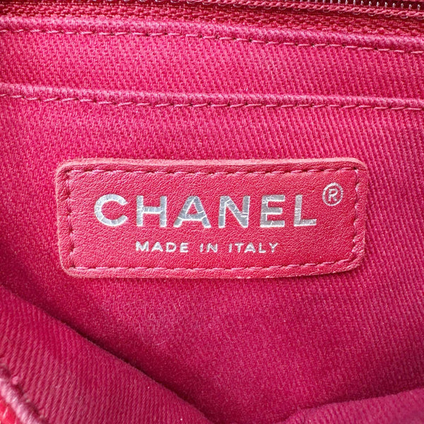 Chanel CC Curvy Flap Quilted Calfskin Leather Crossbody Bag Red