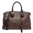 LOUIS VUITTON Normandy Damier Ebene Satchel Shoulder Bag Brown