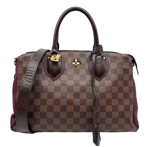 LOUIS VUITTON Normandy Damier Ebene Satchel Shoulder Bag Brown