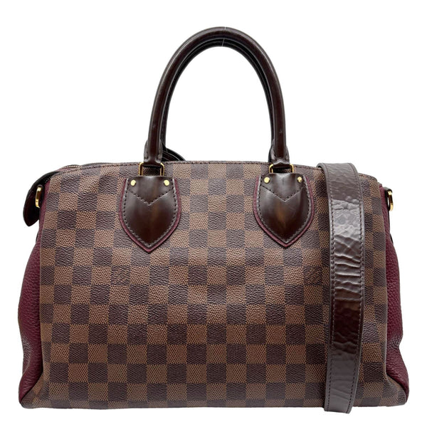 LOUIS VUITTON Normandy Damier Ebene Satchel Shoulder Bag Brown