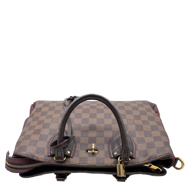 LOUIS VUITTON Normandy Damier Ebene Satchel Shoulder Bag Brown