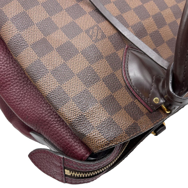 LOUIS VUITTON Normandy Damier Ebene Satchel Shoulder Bag Brown