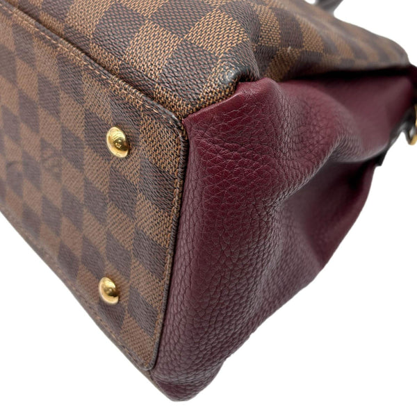LOUIS VUITTON Normandy Damier Ebene Satchel Shoulder Bag Brown