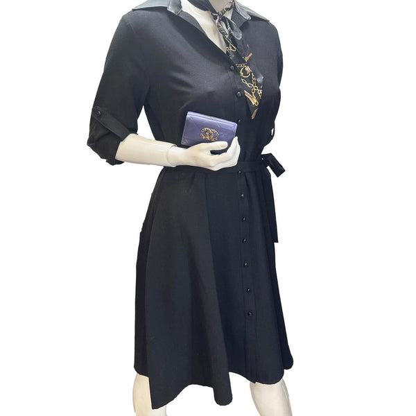 CHANEL 19 Flap Small Quilted Goatskin Leather Bifold Wallet Purple