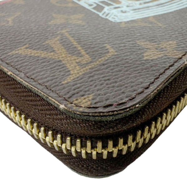 LOUIS VUITTON Christmas Animation Monogram Canvas Zippy Wallet Brown