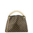 LOUIS VUITTON Artsy MM Monogram Canvas Brown Hobo Bag front look