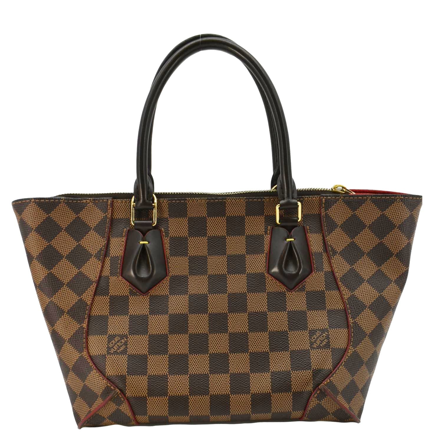 LOUIS VUITTON Caissa MM Damier Ebene Brown Tote Bag