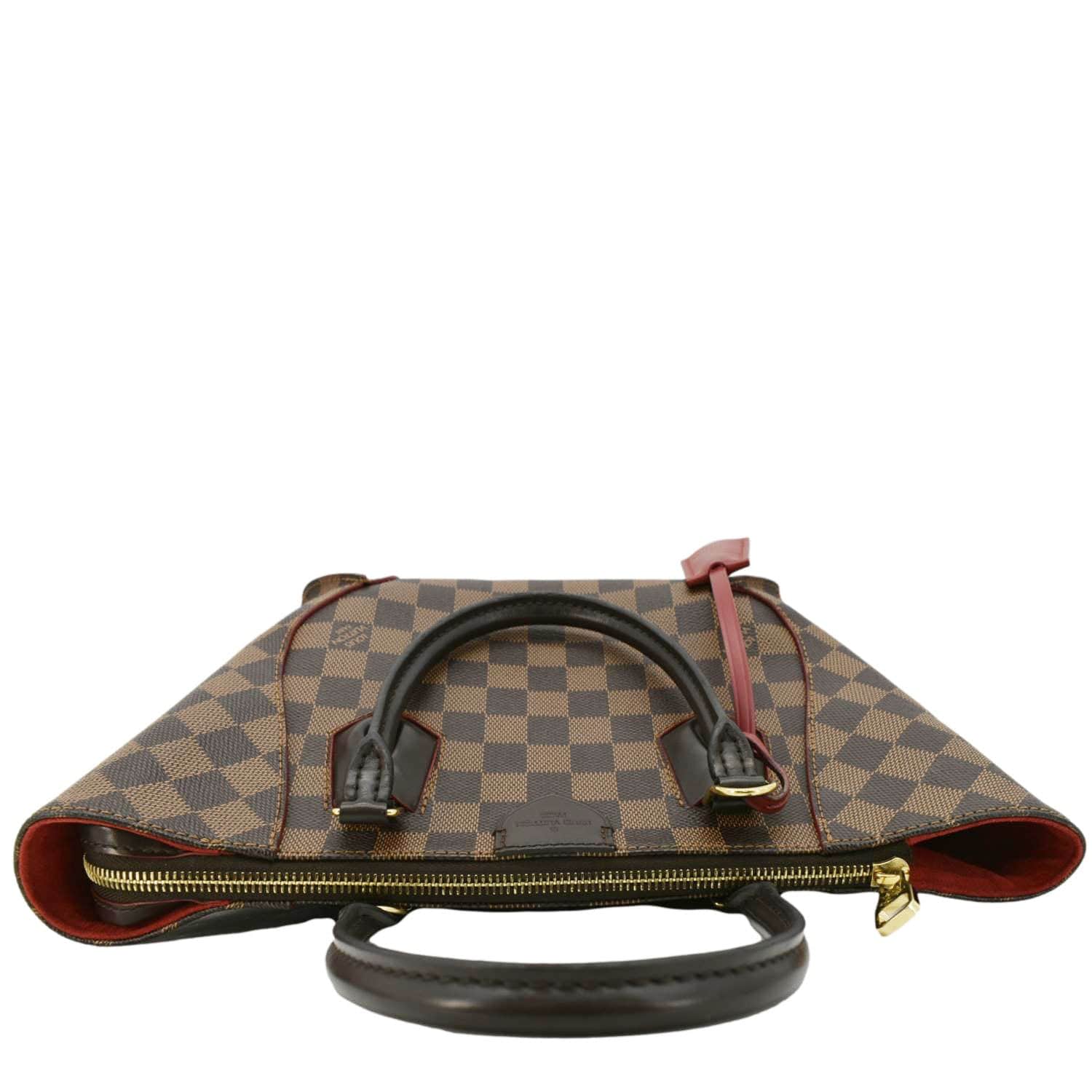 LOUIS VUITTON Caissa MM Damier Ebene Brown Tote Bag