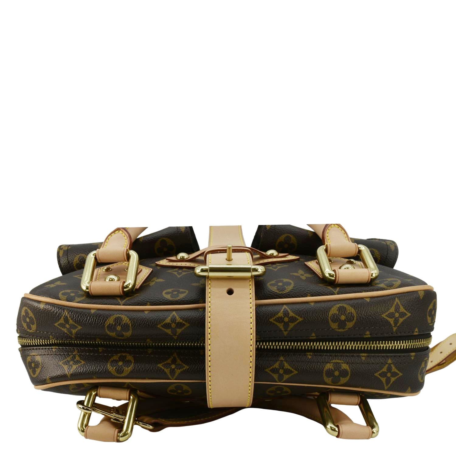 LOUIS VUITTON Manhattan GM Monogram Canvas Brown Satchel Bag