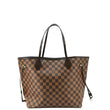 LOUIS VUITTON Neverfull MM Damier Ebene Brown Shoulder Bag  front look