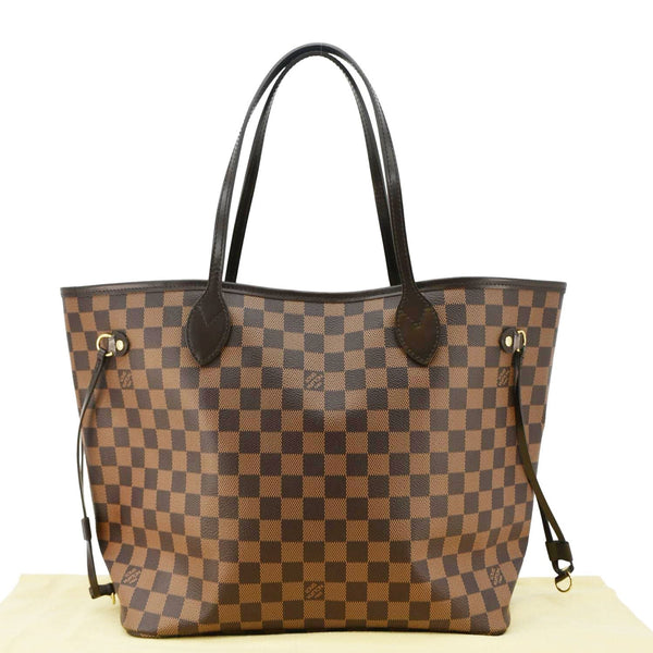 LOUIS VUITTON  Neverfull MM Damier Ebene Shoulder Bag in Brown  fronts side