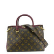 LOUIS VUITTON Pallas BB Monogram Canvas Shoulder Bag Brown front look