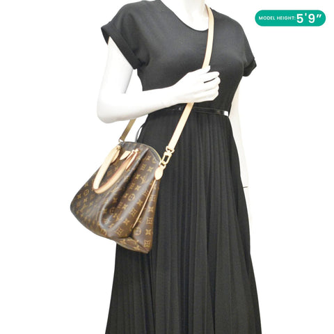 LOUIS VUITTON Rivoli MM Monogram Canvas Brown Shoulder Bag dummy  side look