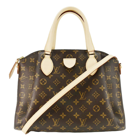 LOUIS VUITTON Rivoli MM Monogram Canvas Shoulder Bag Brown