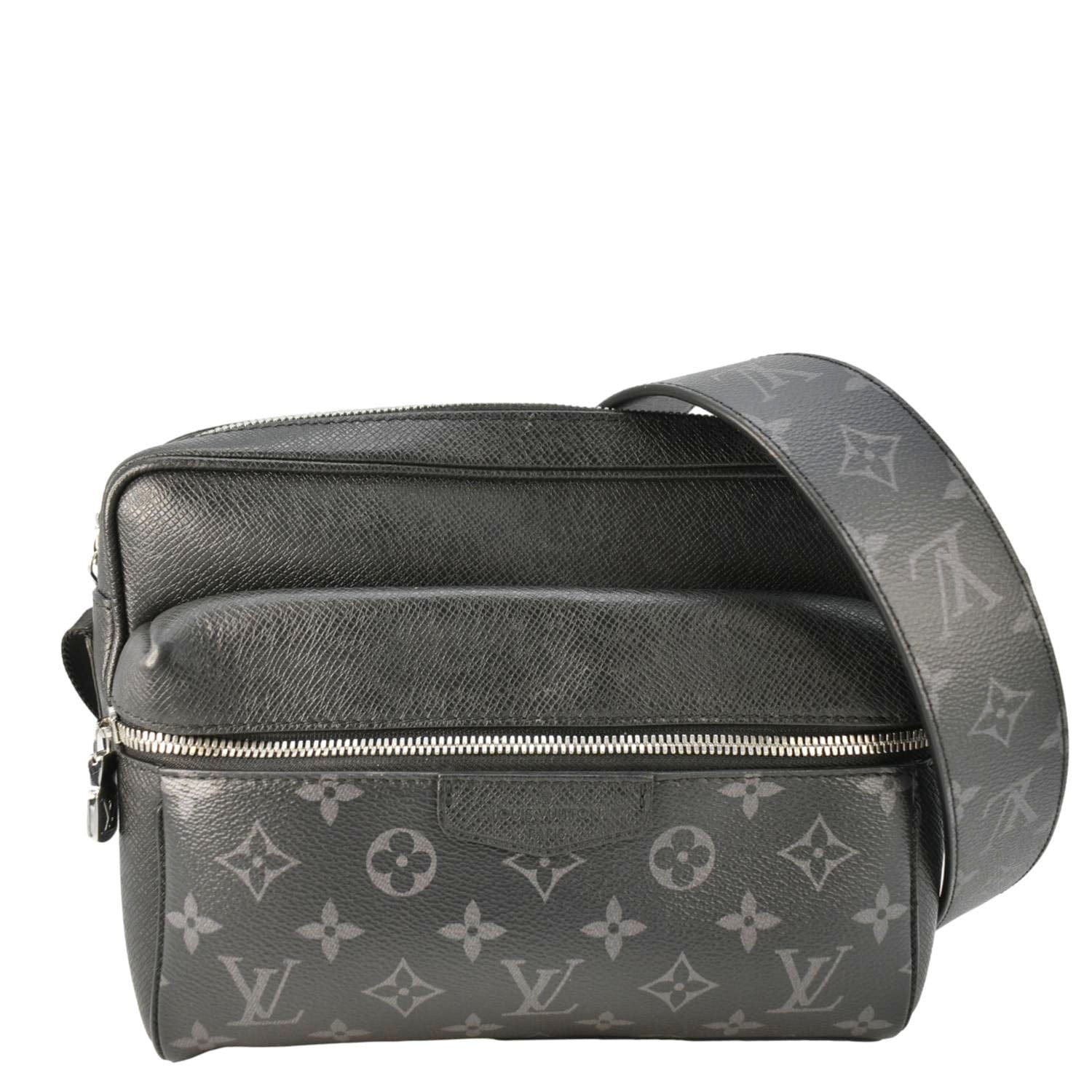 LV Outdoor Messenger Monogram Eclipse Belt Bag Black