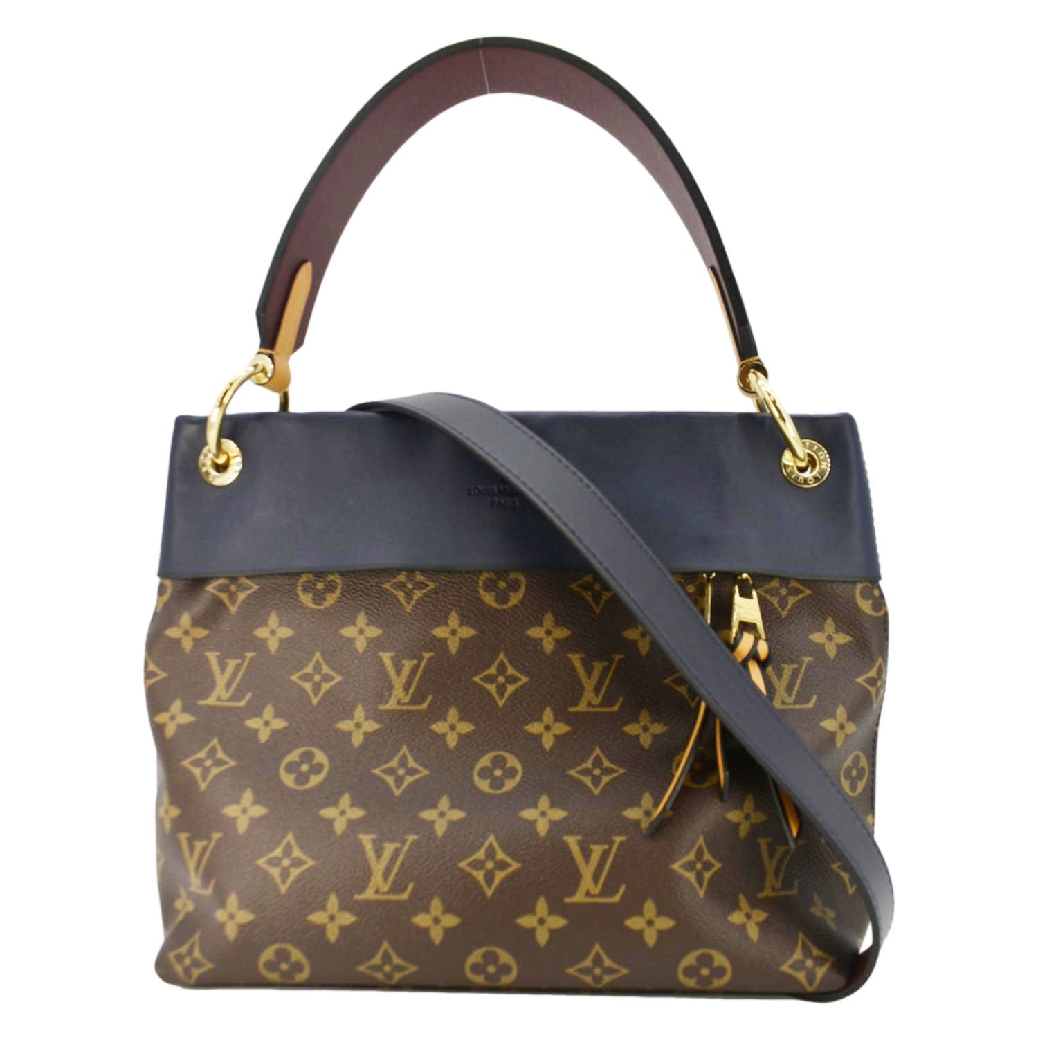 LV Tuileries Besace Monogram Canvas Shoulder Bag Black front look