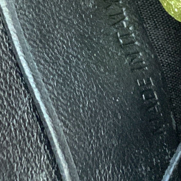 BALENCIAGA Hourglass Leather Chain Wallet Shoulder Bag Black