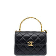 Chanel Enamel Top Handle Flap Bag