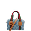 Gucci GG Denim Calfskin Web Mini GG Top Handle Bag