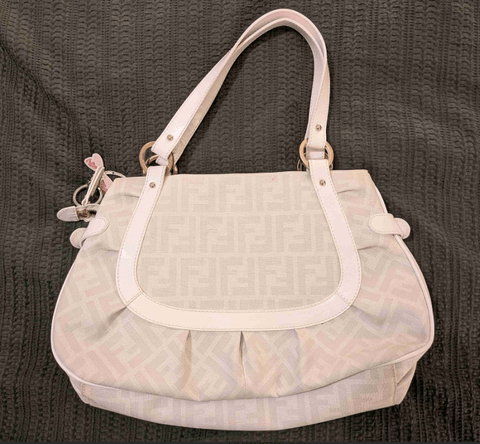 55231-SYB Fendi Zucca Spalmati Chef Shopper Tote Bag