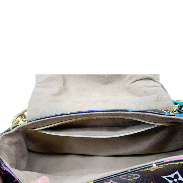 LOUIS VUITTON Marilyn Multicolor Monogram Canvas Satchel Bag Black