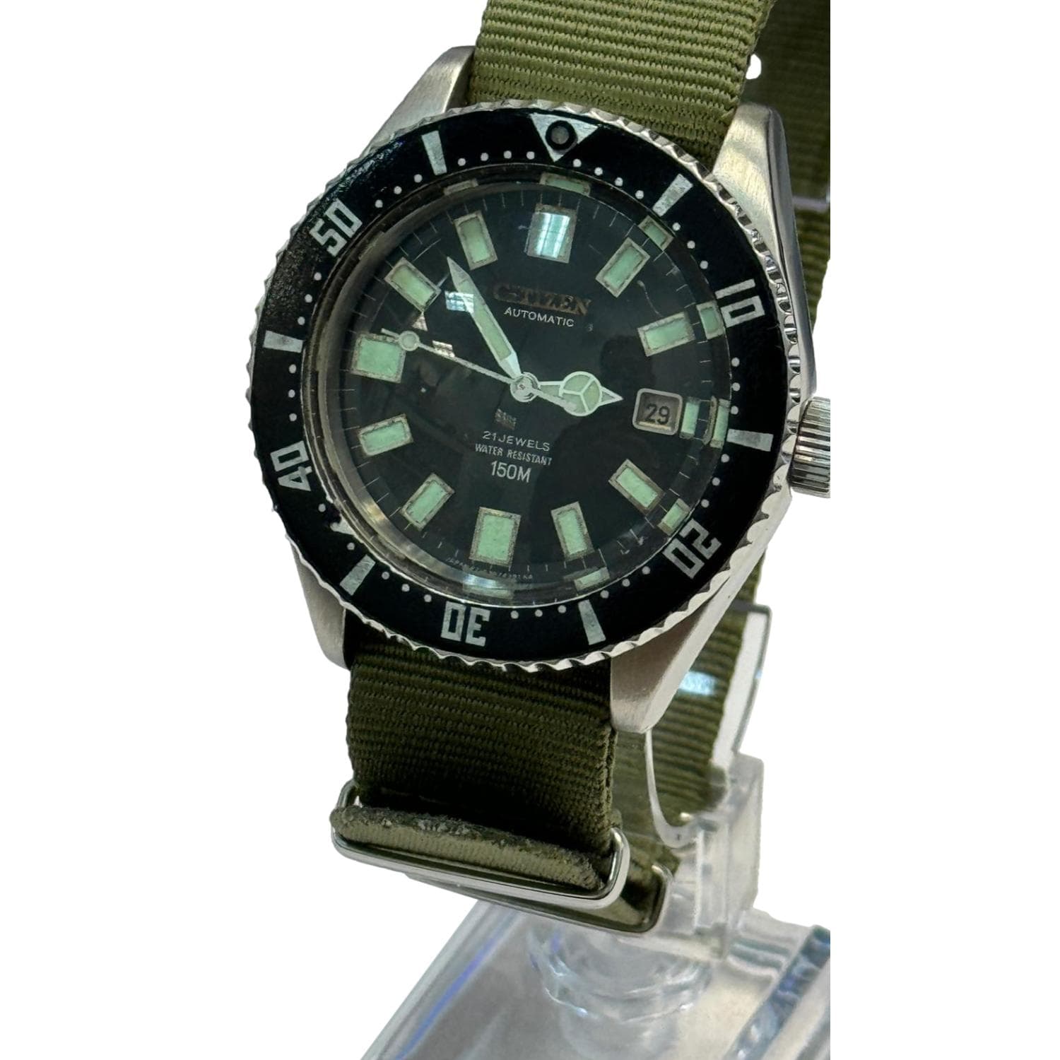 CITIZEN Automatic Divers PAF Pakistan Air Force 52-0110 150M 40mm Watc