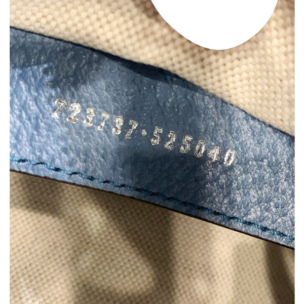 GUCCI X Palace Half Moon Mini GG-P Canvas Shoulder Bag Light Blue 723737