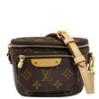 LOUIS VUITTON Mini Monogram Canvas Bumbag Brown front look