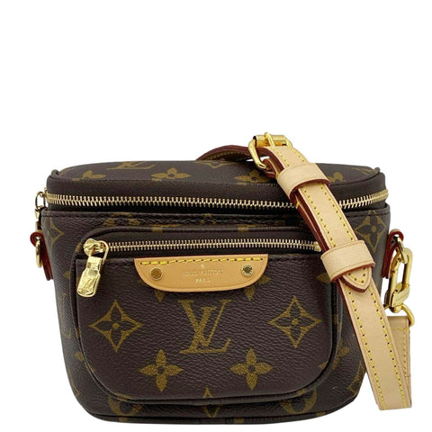 LOUIS VUITTON Mini Monogram Canvas Bumbag Brown
