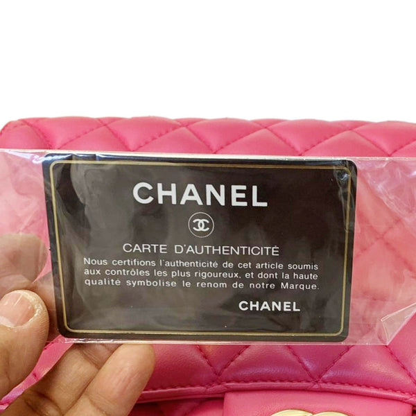 CHANEL Mademoiselle Chic Flap Medium Leather Shoulder Bag Pink