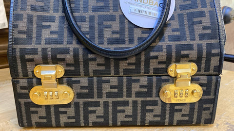 413080-DDH Fendi Vintage Combination Lock Doctor Bag Zucca