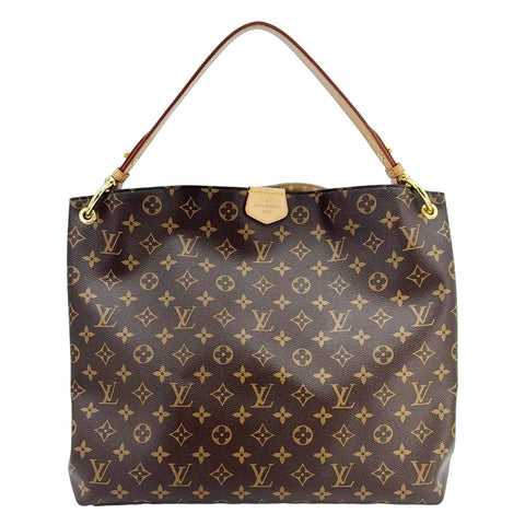 LOUIS VUITTON Graceful MM Monogram Canvas Shoulder Bag Brown