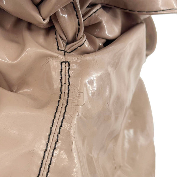 VALENTINO Nuage Bow Patent Leather Tote Bag Nude