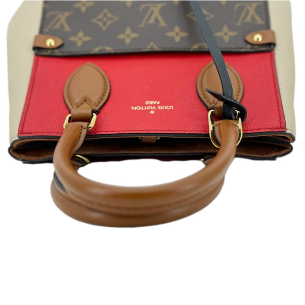 LOUIS VUITTON Fold Monogram Canvas Tote Bag Red