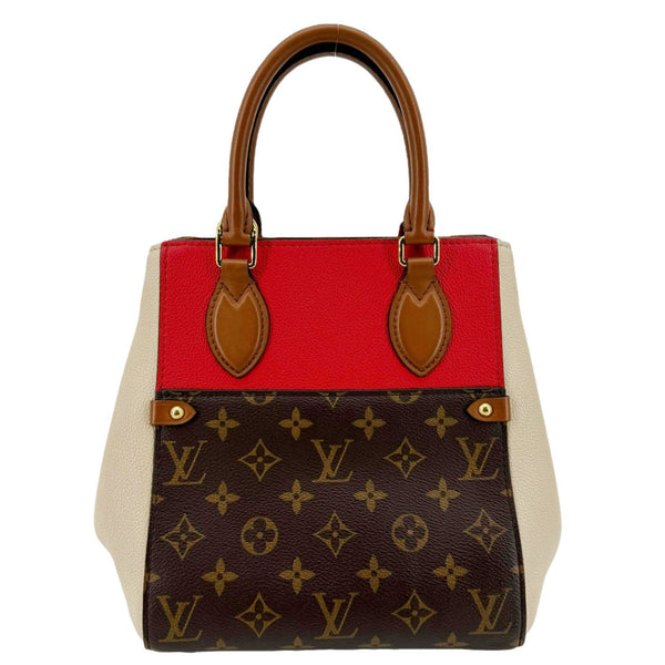 LOUIS VUITTON Fold Monogram Canvas Tote Bag Red