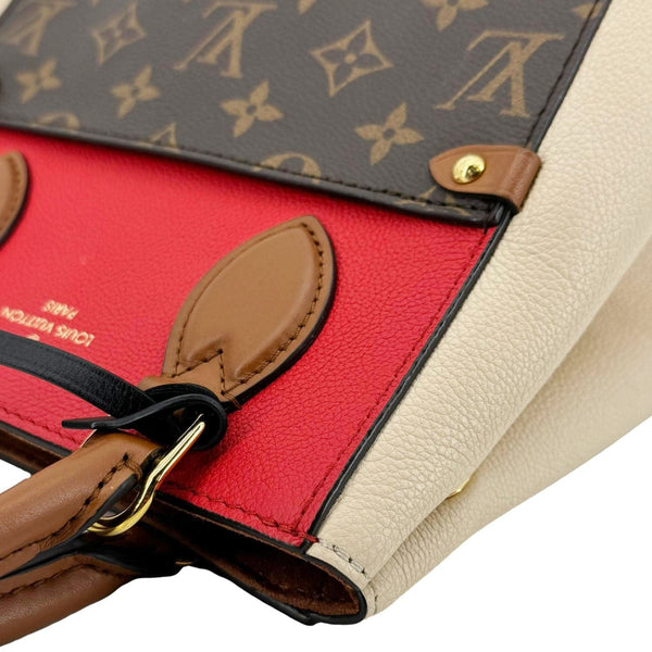 LOUIS VUITTON Fold Monogram Canvas Tote Bag Red