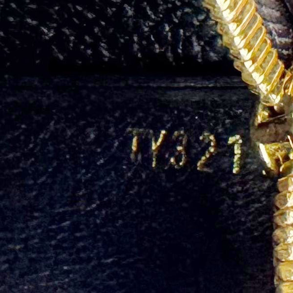 LOUIS VUITTON Monogram Empreinte Leather Key Pouch Black