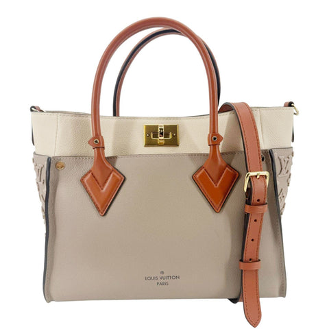 LOUIS VUITTON On My Side MM Monogram Tufting Shoulder Bag Galet